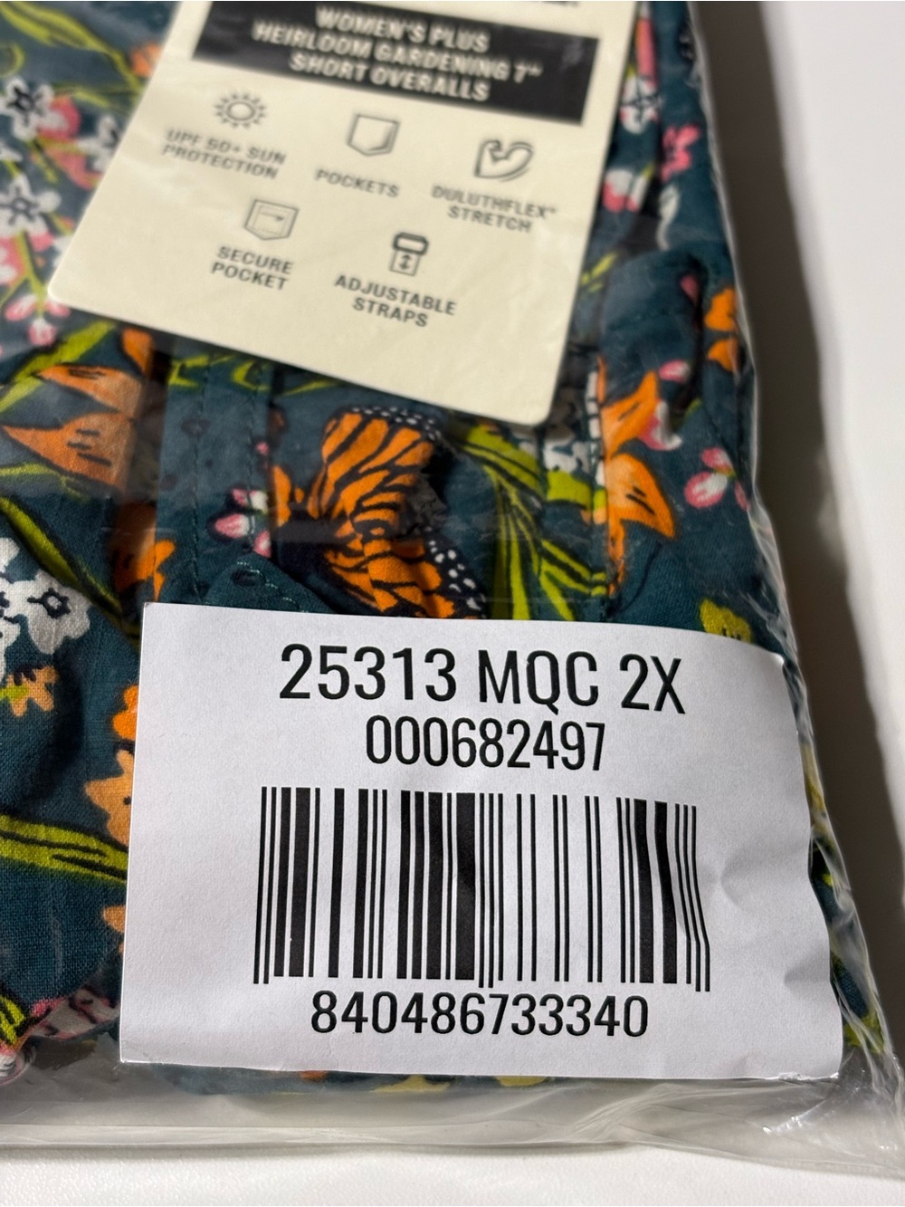 Women’s Plus Heirloom Gardening Short Overalls Size 2X - Picture 3 of 6